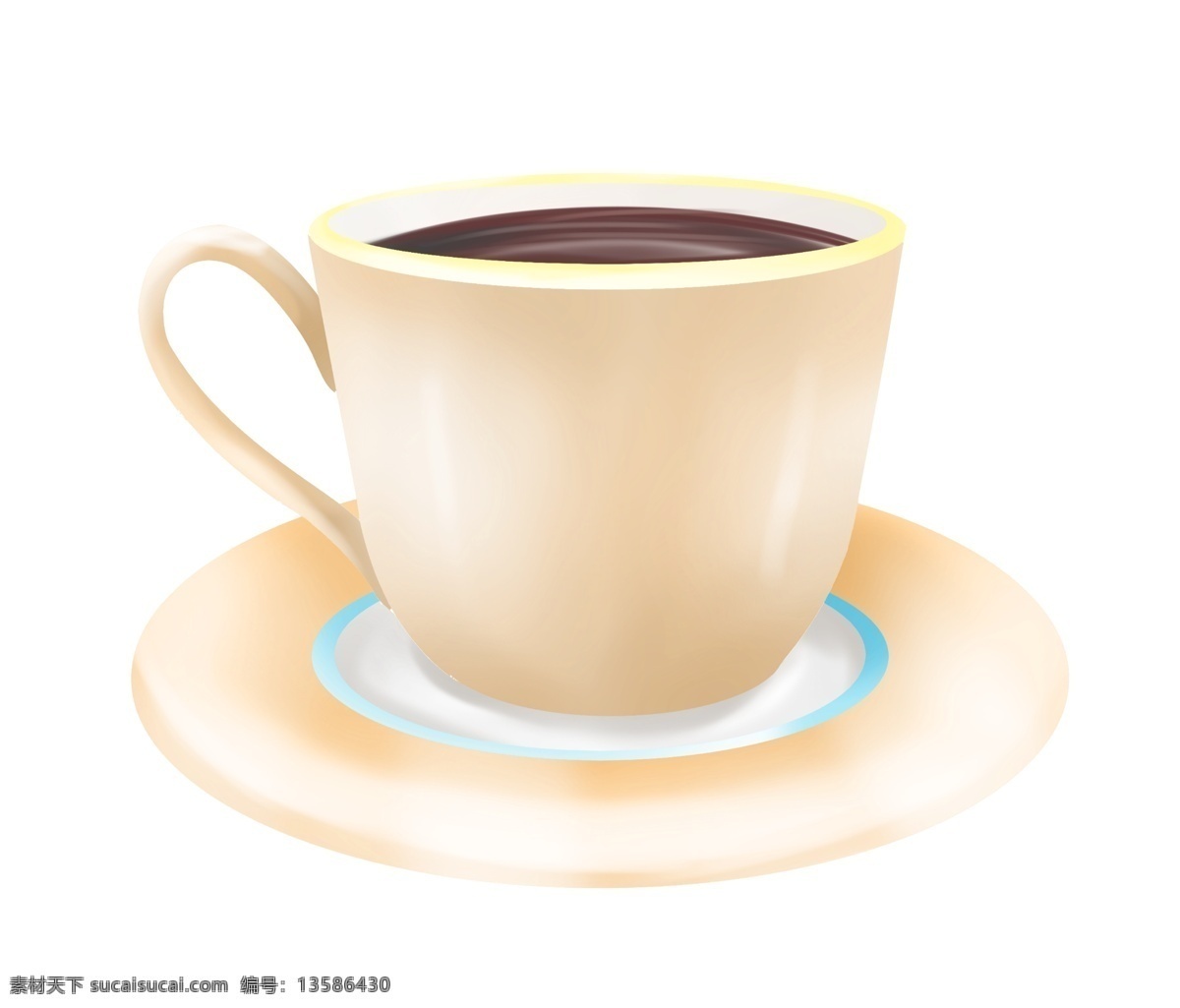 咖啡 咖啡杯 插图 速溶咖啡 咖啡杯插画 精美的咖啡杯 一套咖啡杯 热咖啡