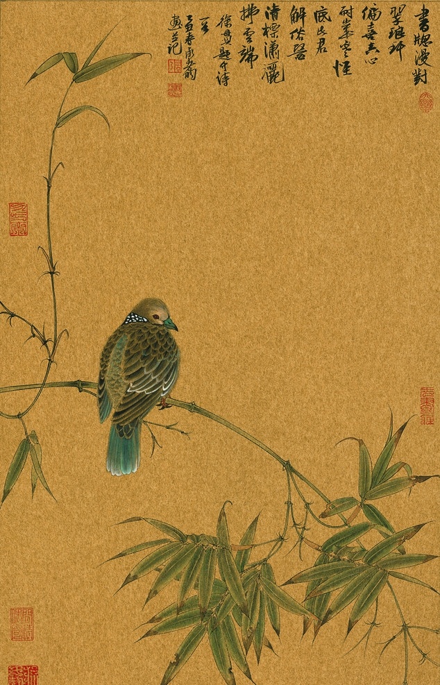 原创工笔画 鸳鸯 鸟 绘画书法 文化艺术