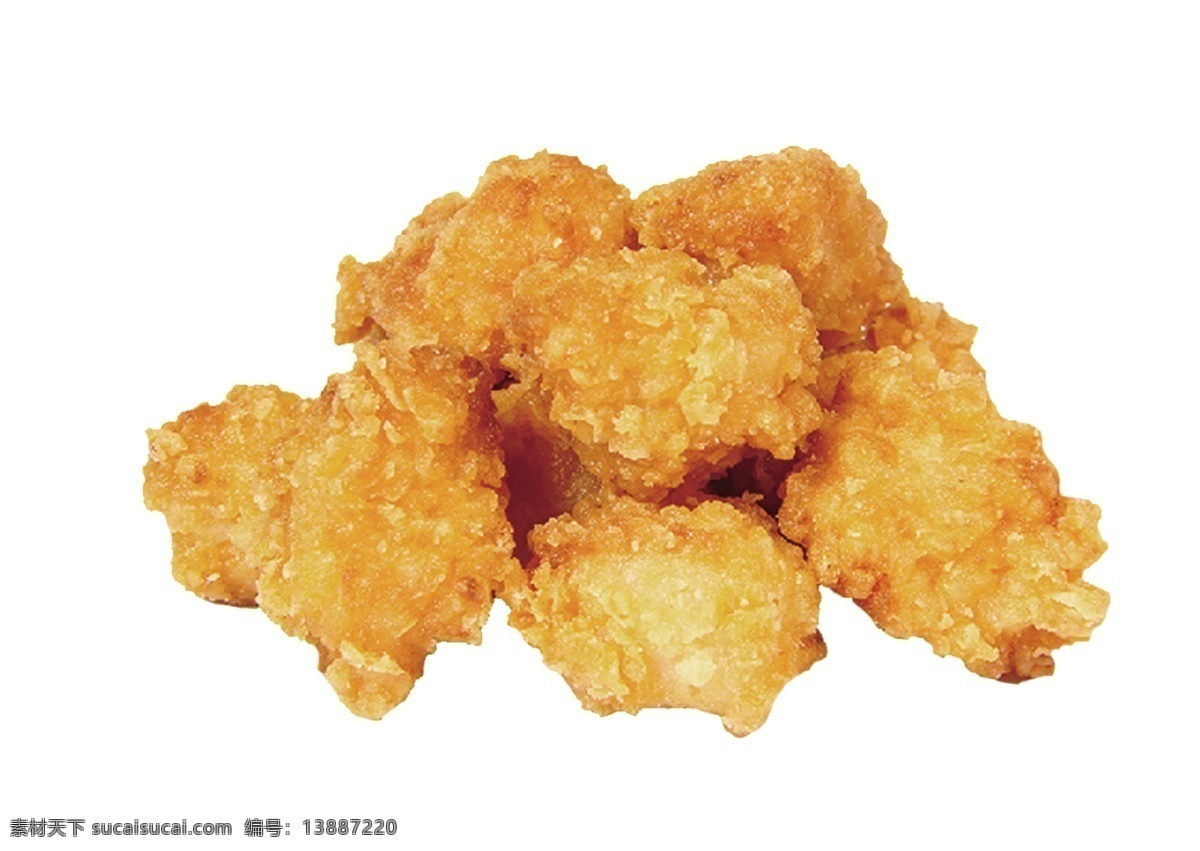 油炸鸡米花 鸡肉 油炸鸡粒 上校鸡米花