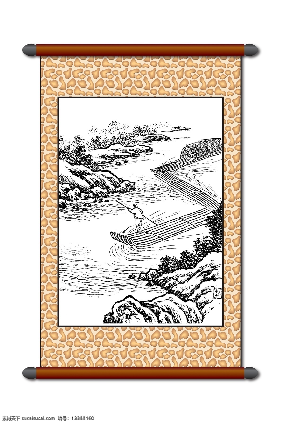 分层 白描 版画风景 传统画 风景 风景画 工笔 古画 模板下载 白描风景 山水画 线描 美术 黑白稿 卷轴画 挂画 中国风 艺术画 文化艺术 绘画书法 设计图库 源文件 家居装饰素材 山水风景画