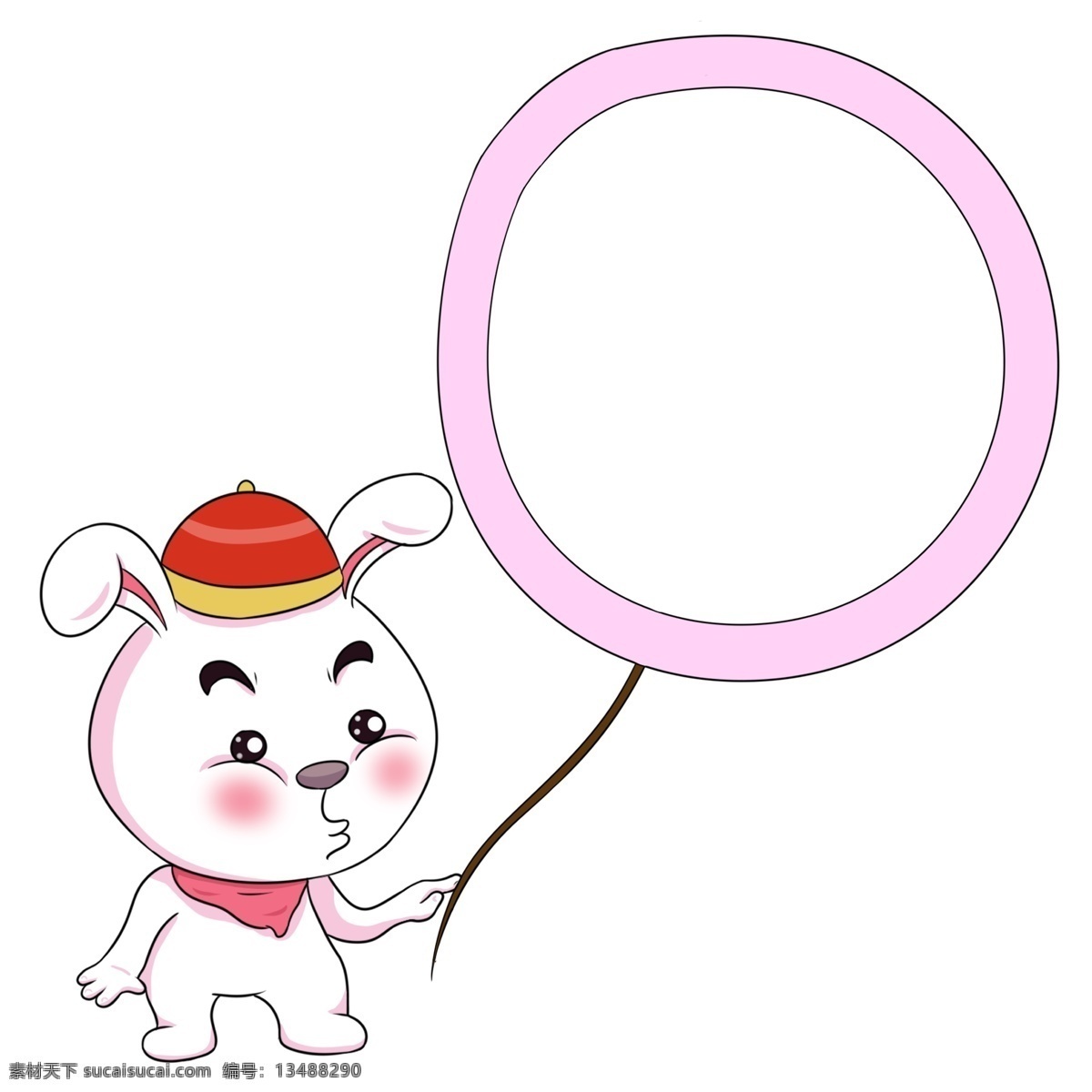 可爱 兔子 边框 插画 小兔子边框 卡通气球边框 可爱兔子边框 可爱装饰边框 卡通边框 小动物边框