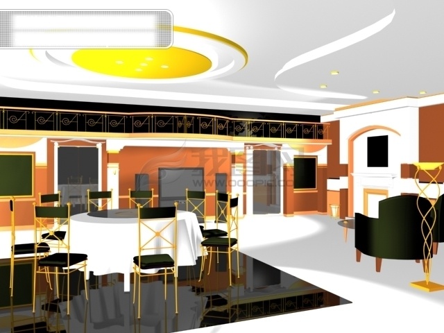 3d 餐厅 大堂 3d设计 3d素材 3d效果图 餐厅大堂 矢量图 建筑家居