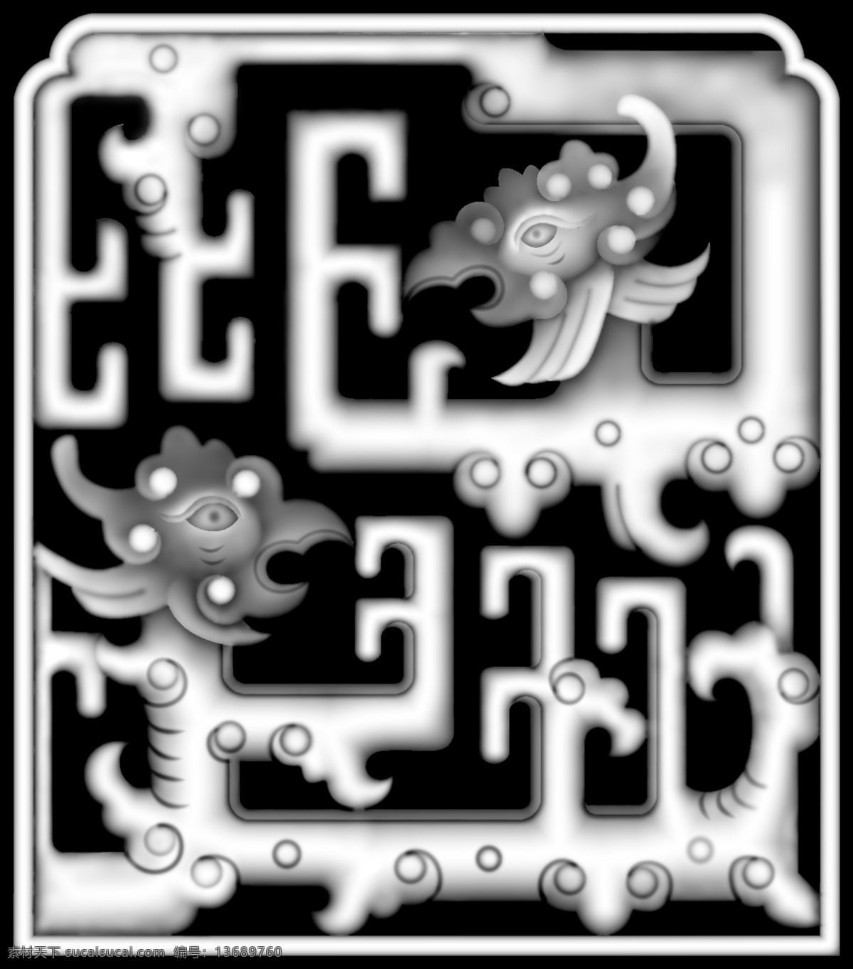 边框 灰度图 精明图 古典 传统文化 文化艺术 bmp