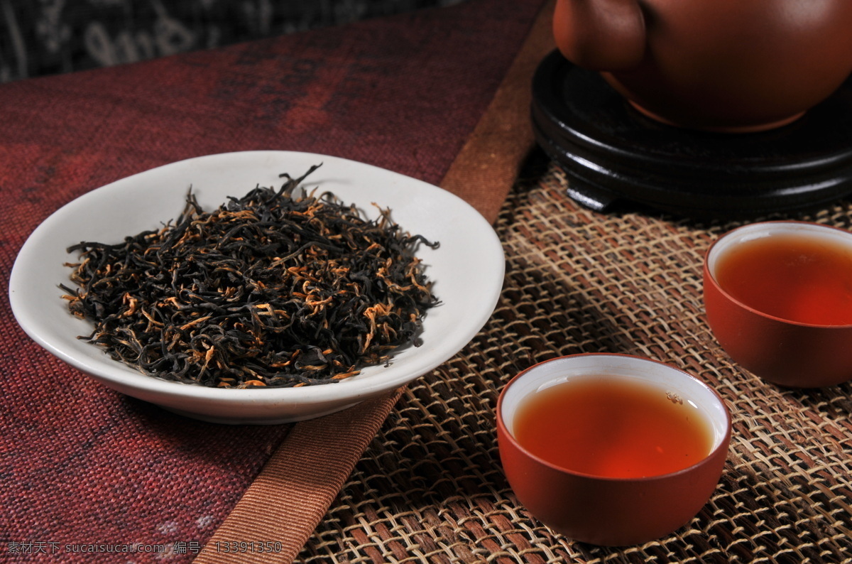 金 骏 眉 杯子 餐饮美食 茶叶 碟子 饮料酒水 桌旗 金骏眉 茶汤 茶蓆 红茶系列 矢量图 日常生活