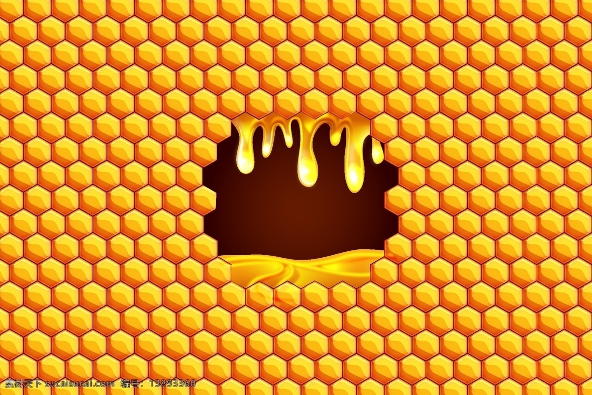 蜂蜜 蜂蜜油 背景 矢量 矢量蜂巢