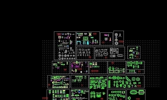 cad 图 块 大全 家具 汽车 图块 门 窗 窗帘 效果图 cad设计图 源文件 dwg