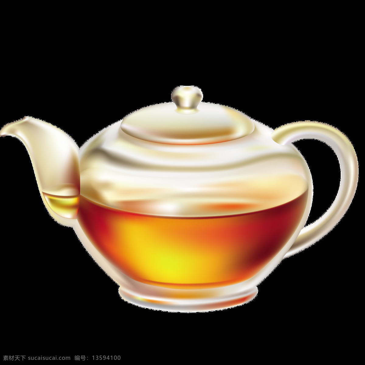 玻璃 茶壶 透明 卡通 抠图专用 装饰 设计素材