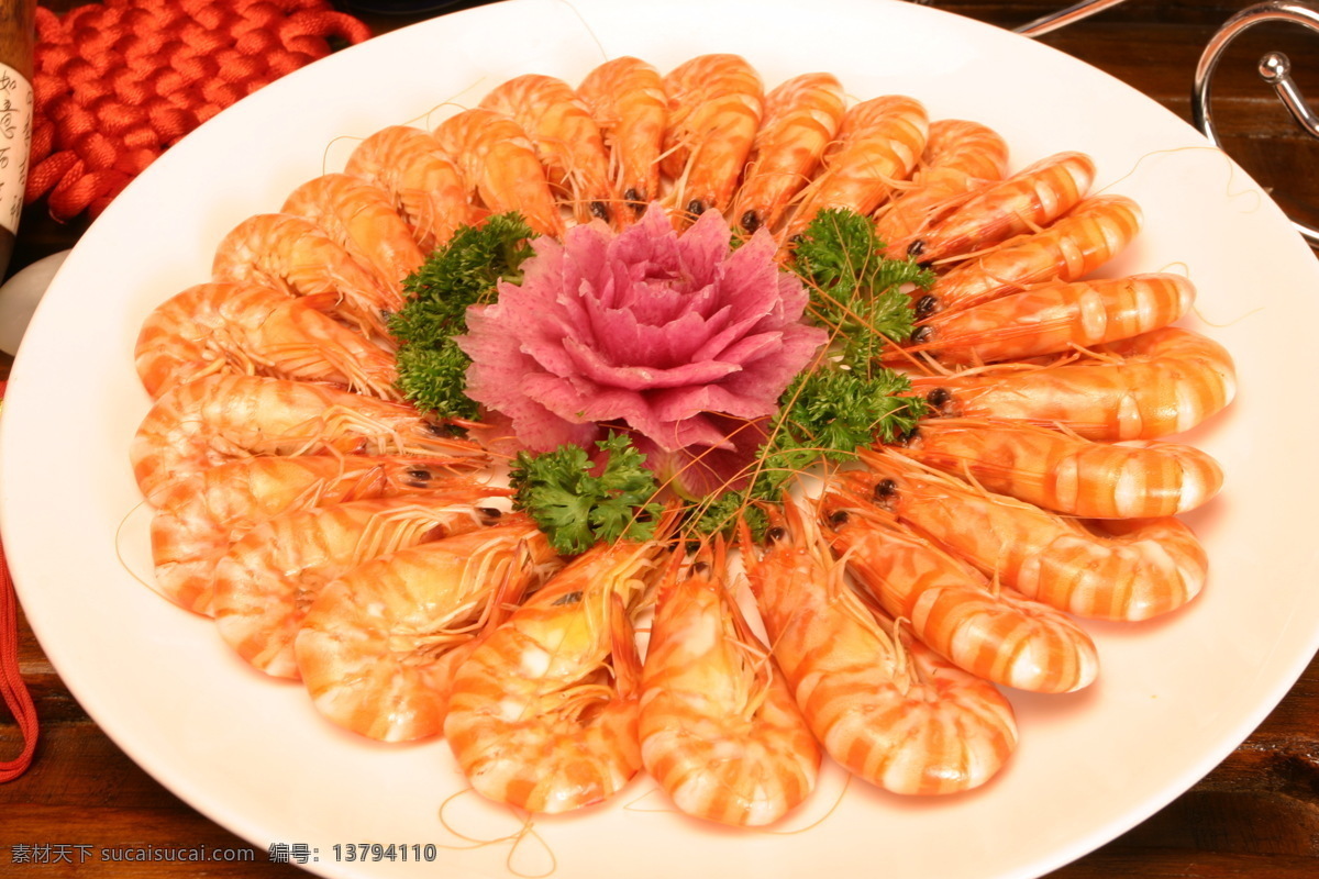 中华美食 海鲜类 鲜虾 白灼明虾 餐饮美食 传统美食