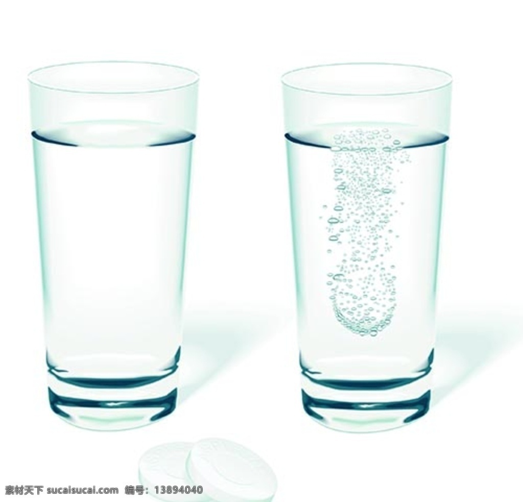 透明水杯 水杯 玻璃杯 透明玻璃杯 泡腾片 矢量图玻璃杯 素材库 底纹边框 花边花纹