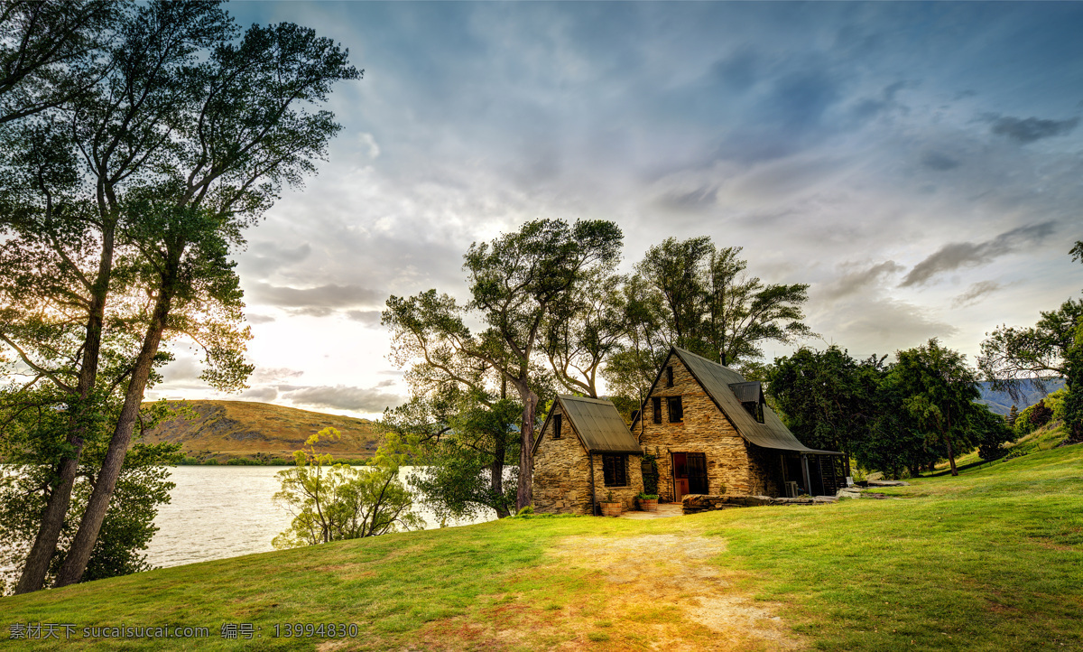 湖边小屋 新西兰风光 草 新西兰 自然 大自然 新西兰旅游 天空 风光大片 风光摄影 草地 木屋 房子 湖泊 自然风景 自然景观