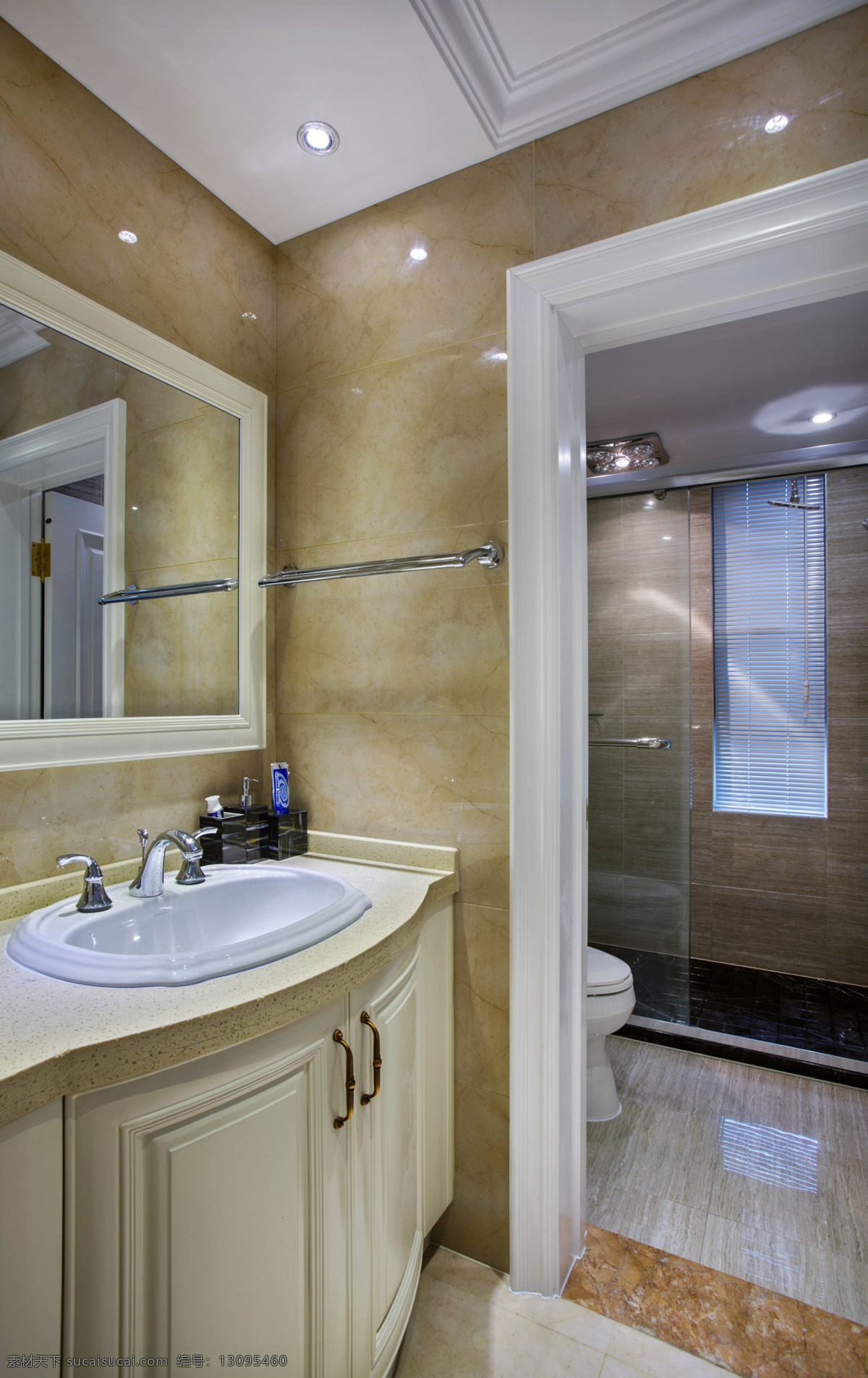 欧式 风格 卫生间 瓷砖 背景 墙 室内装修 效果图 卫生间装修 洗手池 瓷砖装修 透明玻璃
