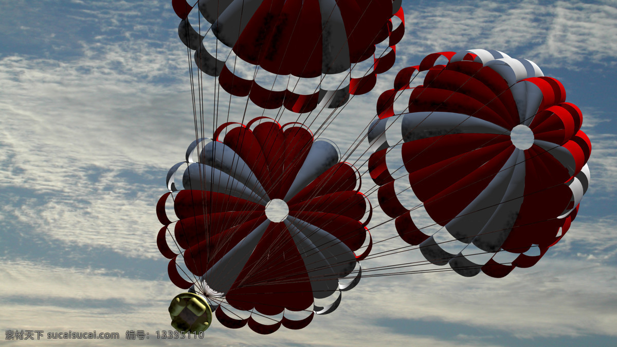 回收 降落伞 科学研究 美国 现代科技 云层 载人 航天 模拟 登月 载人航天 登月舱 模拟登月 矢量图