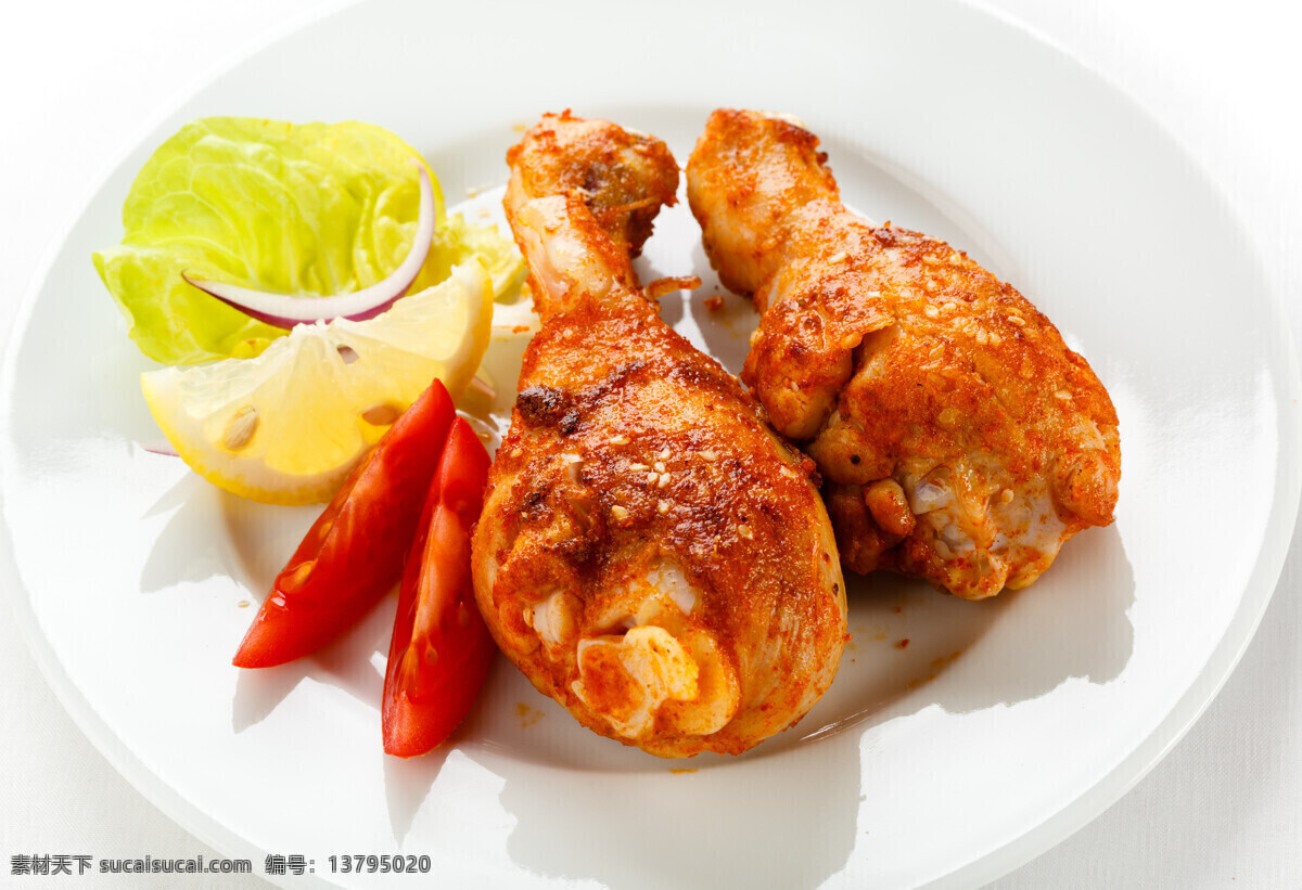 柠檬 番茄 鸡腿 国外美食 西红柿 外国美食 餐饮美食
