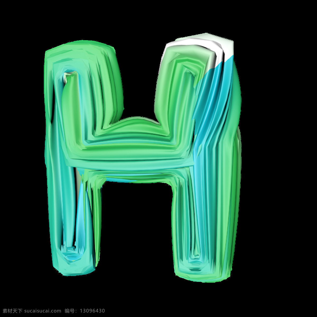 c4d 渲染 英文 字母 h 艺术 字 字母h艺术字 英文字母h