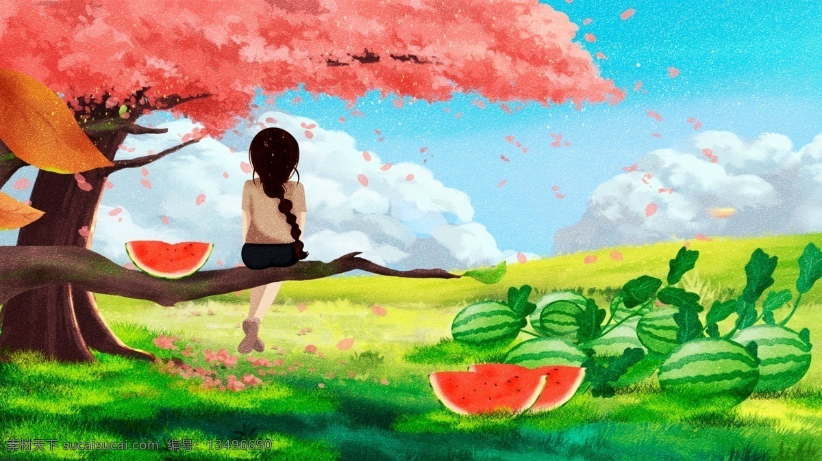 清新 唯美 夏日 夏至 插画 立夏 小暑 大暑 七夕 节日 国学文化 国画 水墨 西瓜 冷饮 水果 旅游 日系 展板 展架 促销 美容 房地产 国庆节 中秋节 情人节 女装 美妆护肤 化妆品 珠宝 美食