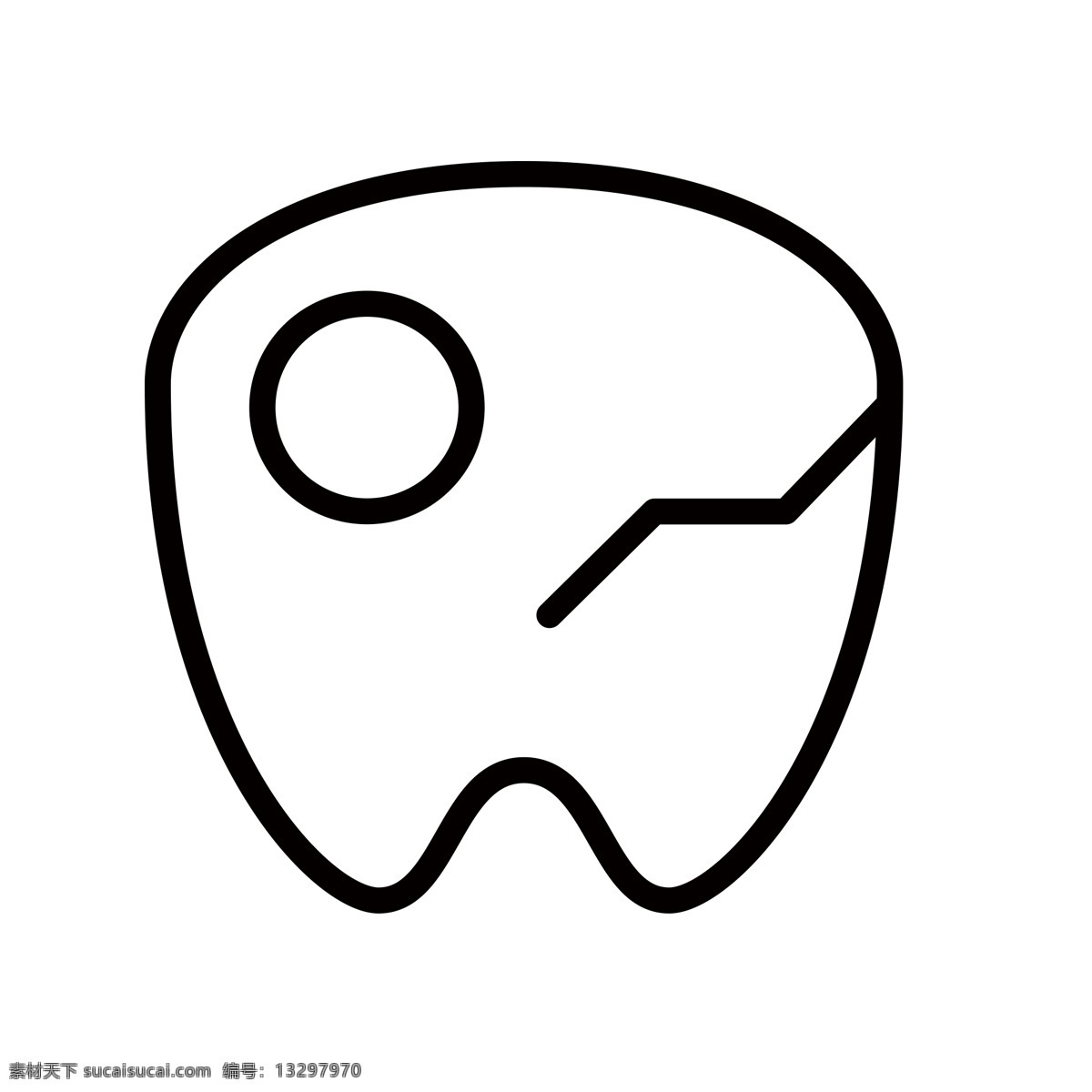 牙齿裂缝 扁平化ui ui图标 手机图标 界面ui 网页ui h5图标