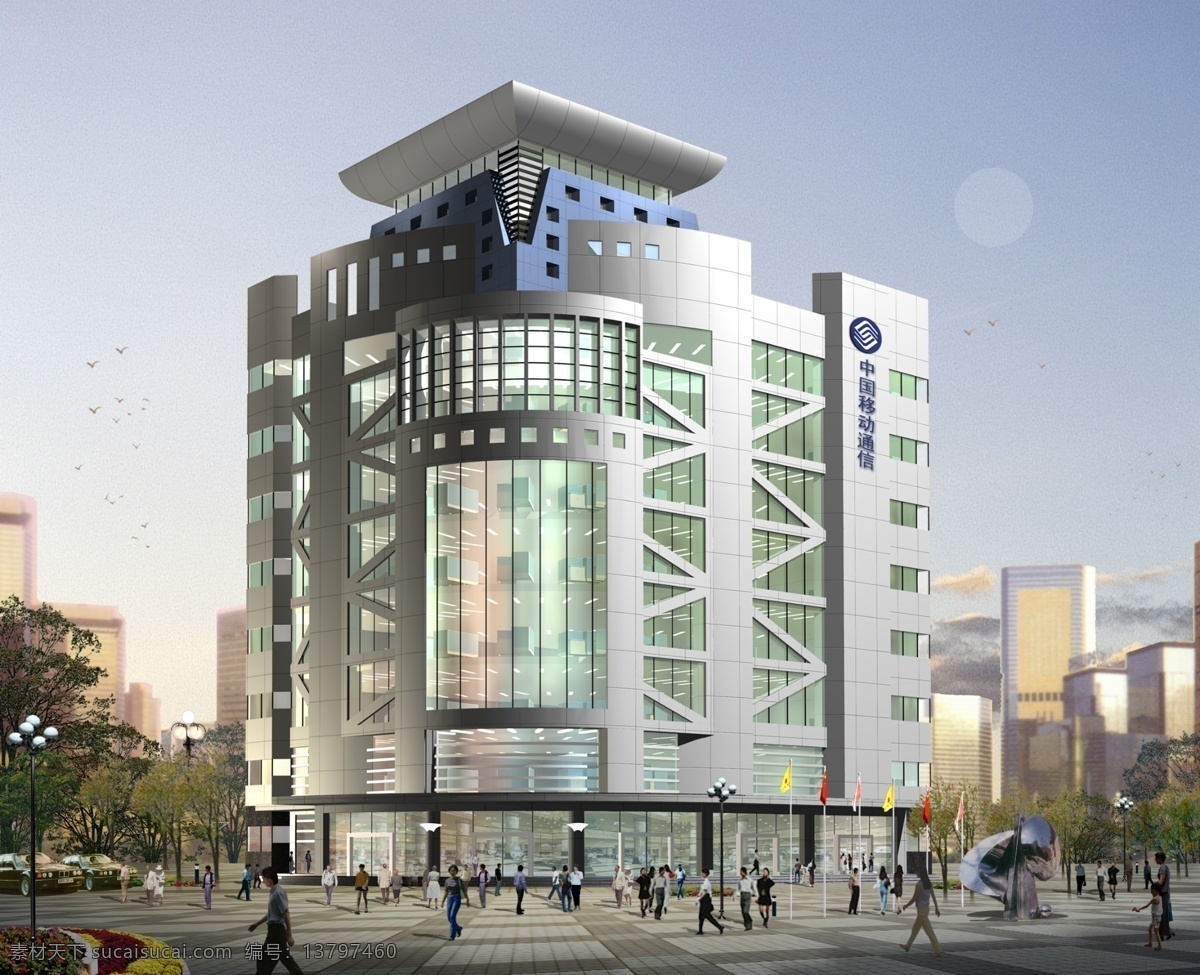分层效果 建筑装饰 分层图 psd0030 设计素材 白色