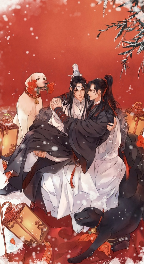 魔道祖师 魏无羡 忘羡 壁纸 蓝忘机 圣诞新年 动漫动画 动漫人物