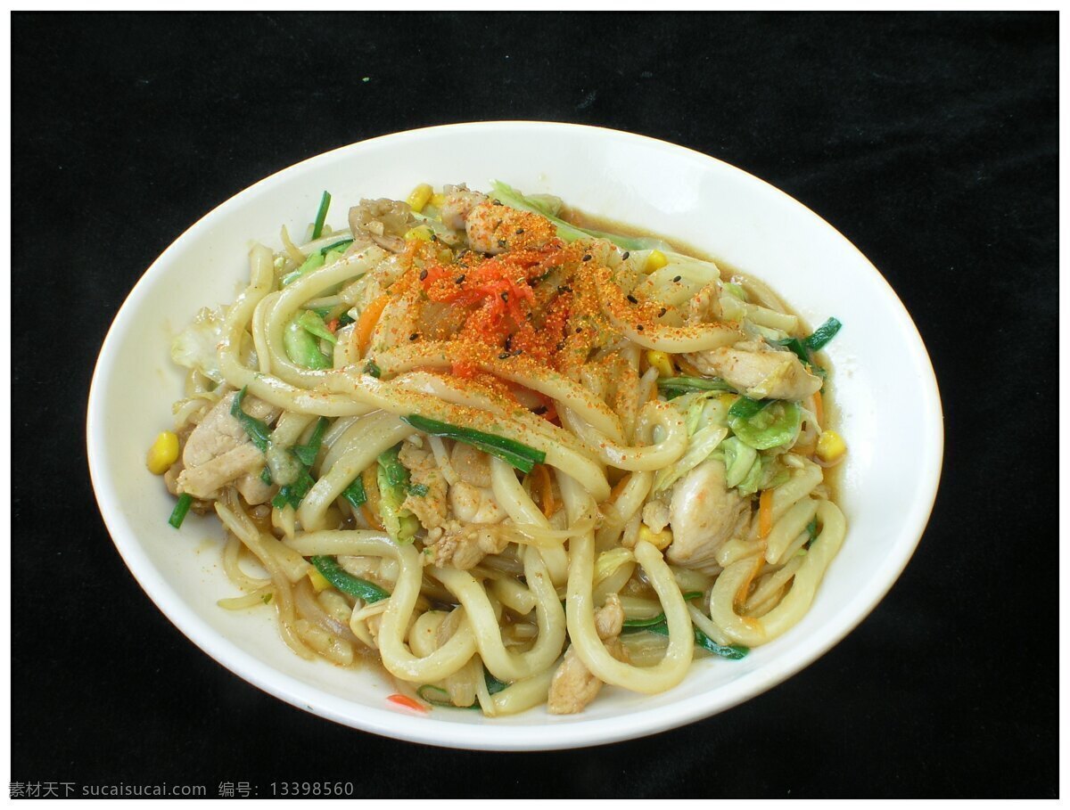 炒乌冬面 美食摄影 传统菜 家常菜 传统美食 菜 餐饮美食