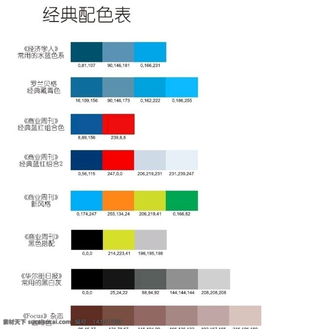 经典 配色 方案 配色方案 经济学人 罗兰贝格 商业周刊 华尔街日报 focus 杂志 黑白灰 咖啡色 藏青色 冰蓝色 蓝红 底纹边框 其他素材