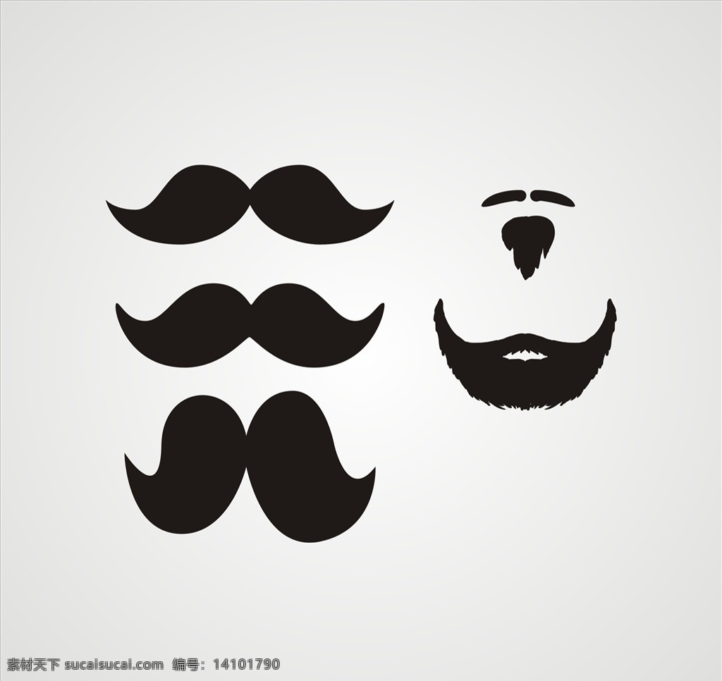 胡子图片 复古 胡子 理发 绅士 各种品种 图标 高清 矢量胡子 卡通设计