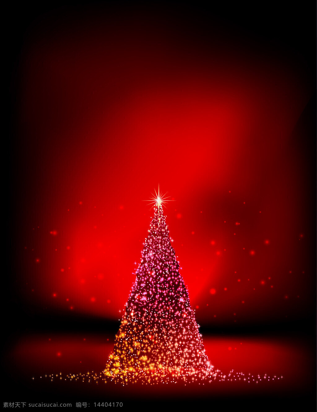 矢量 梦幻 炫 光 圣诞树 背景 红色 节日 炫光 质感 星光 圣诞节 海报