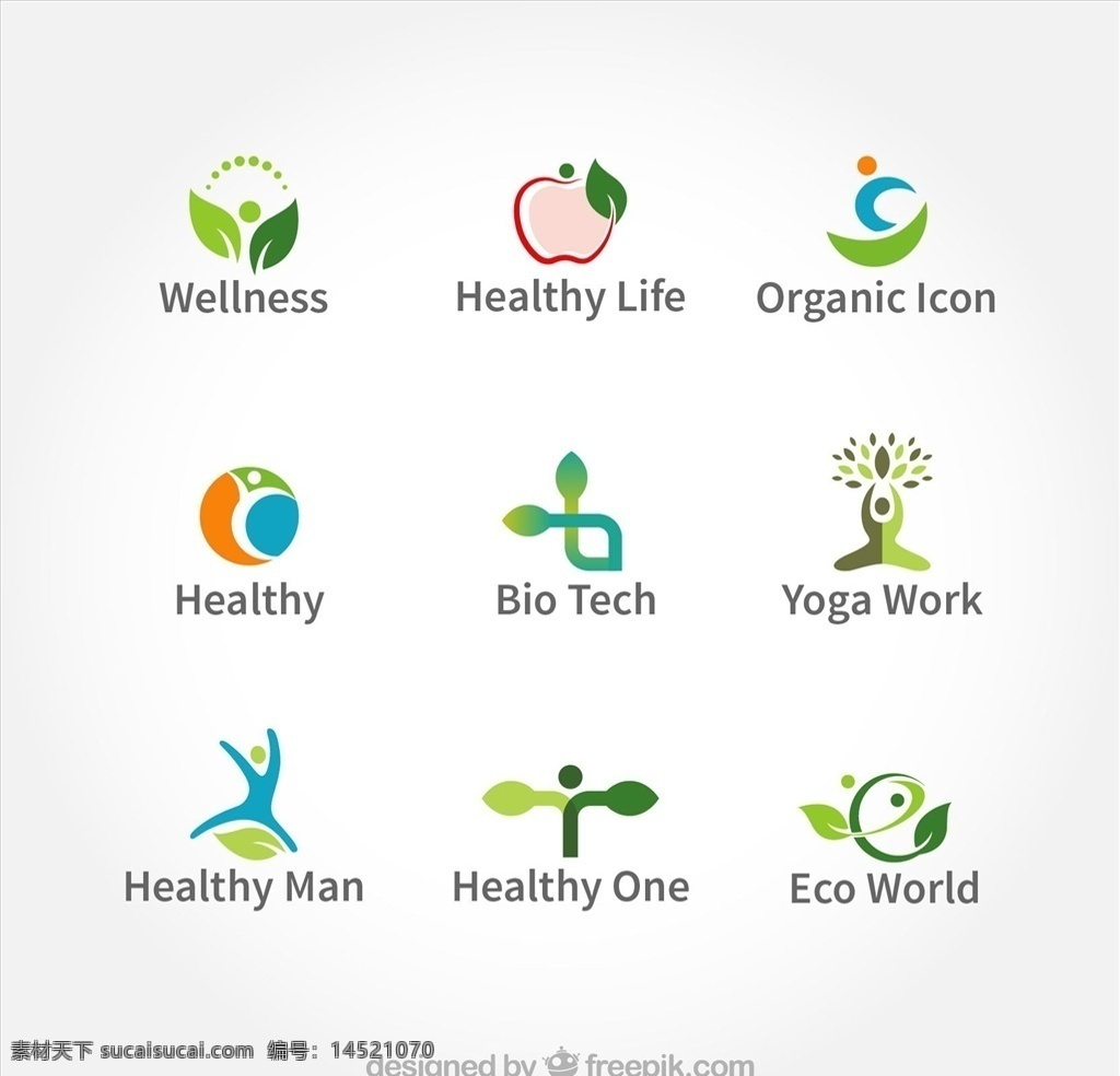 绿色logo 绿色图标 生态logo 叶子logo logo 标志图标 其他图标