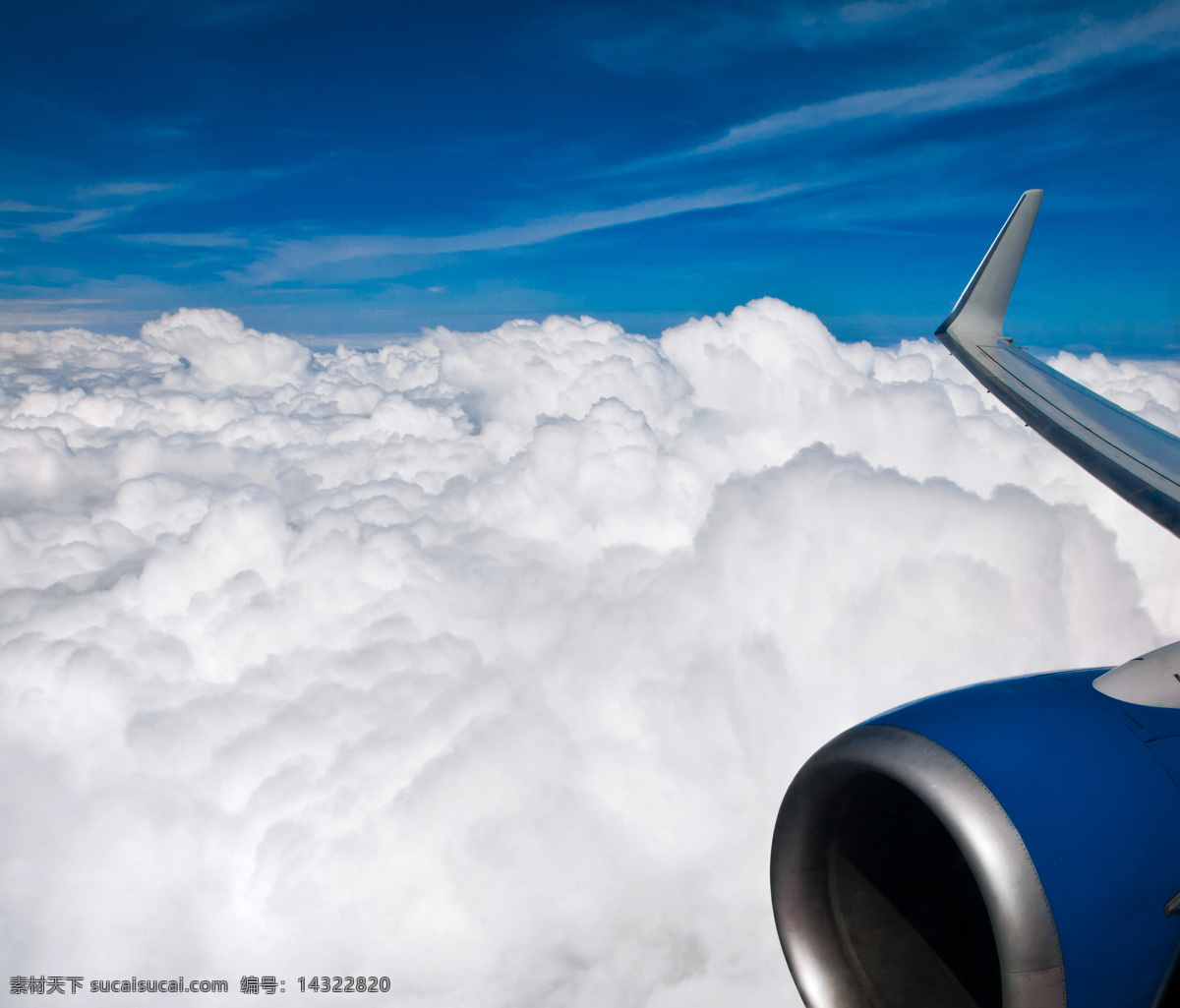 白云 飞机 航空 蓝天 天空 飞机图片 现代科技