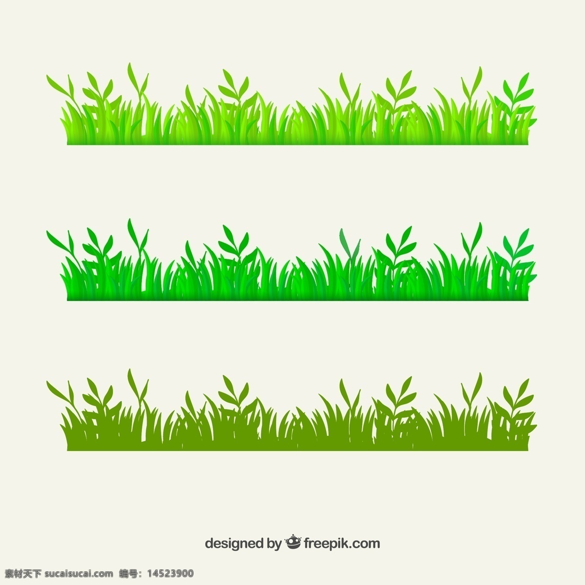 绿色 草丛 矢量 植物 草 矢量图