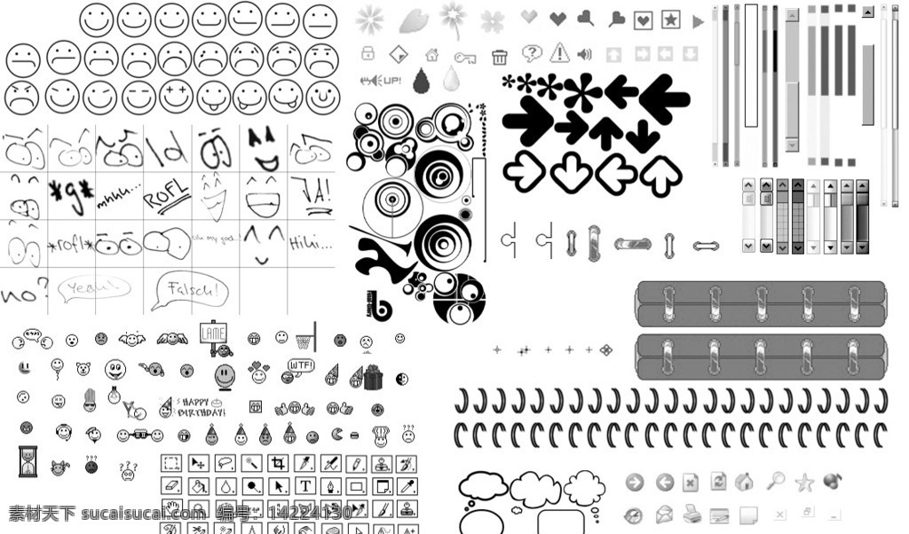 ps 笔刷 大集 合 图标 表情 符号 滚动 条 箭头 滚动条 ps笔刷 photoshop ps特效笔刷 特效笔刷 abr 其他笔刷 源文件