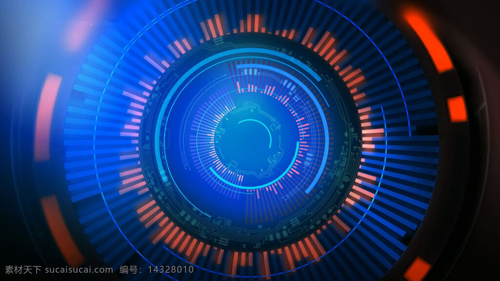 数字化 科技 感动 态 视频 循环素材 蓝色 片头 圆形 圆圈 aep 黑色