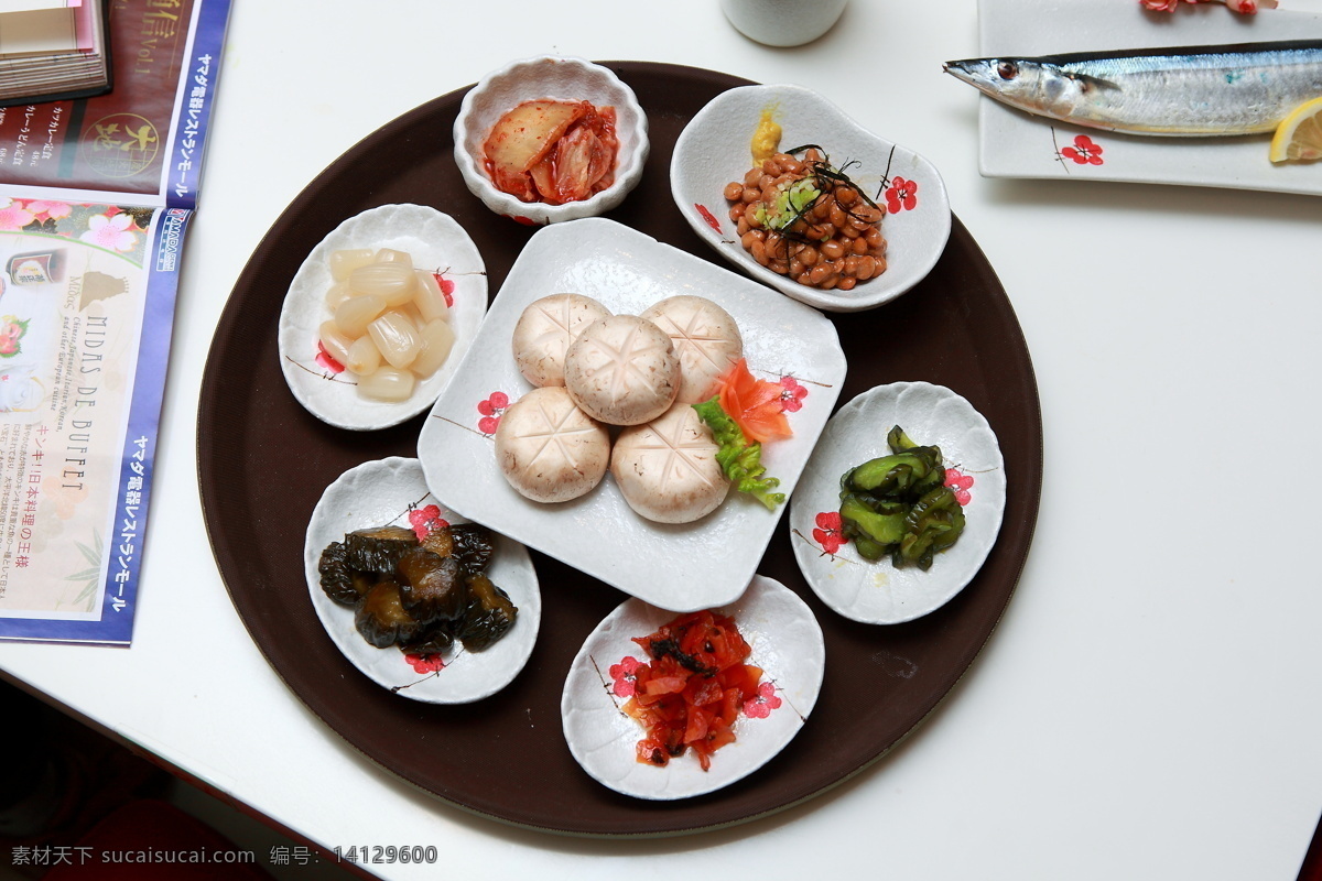 日式小菜 日料 咸菜 日本料理 组合 套餐 餐饮美食