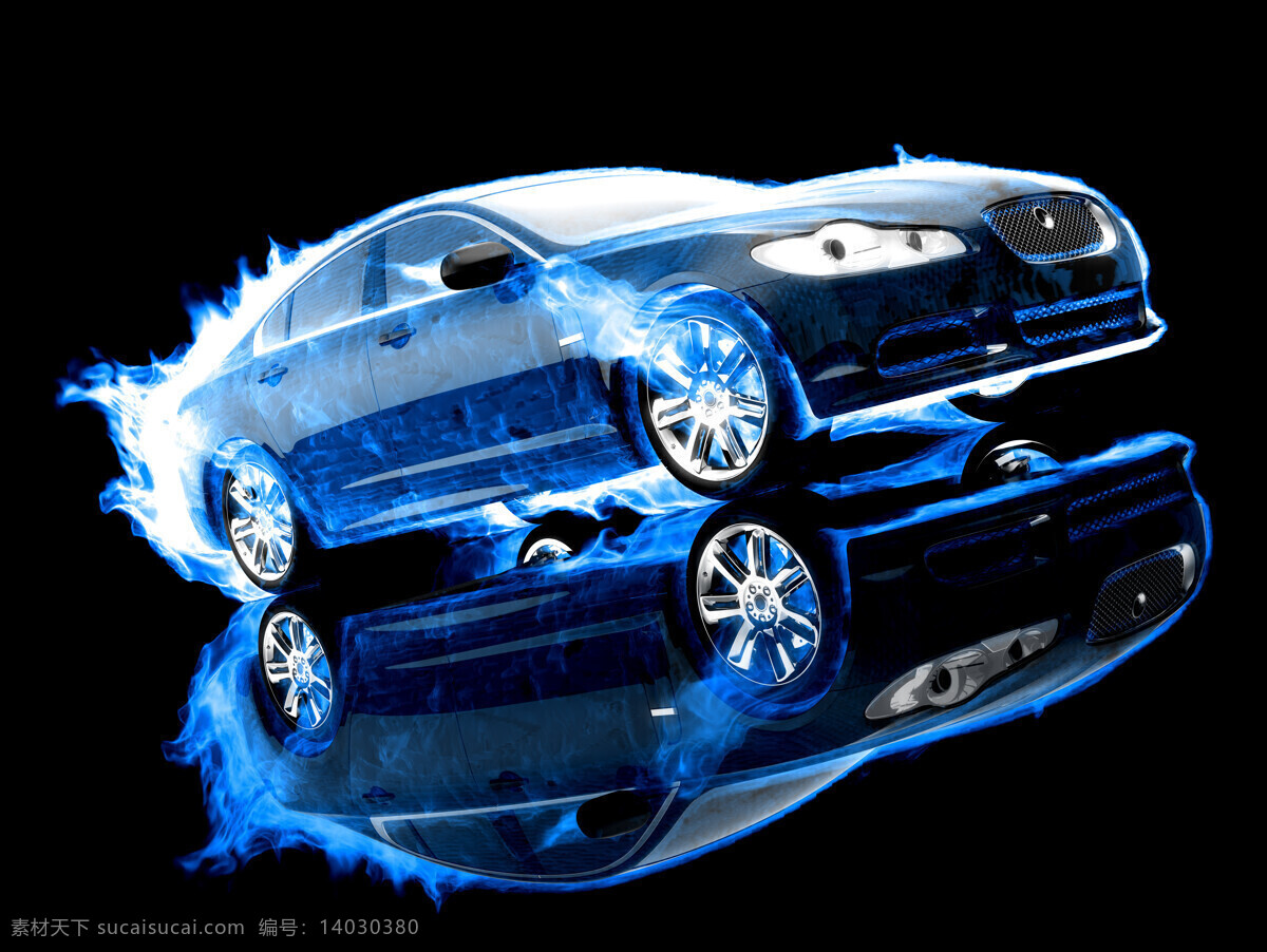 蓝色 火焰 汽车 蓝色汽车 轿车 交通工具 现代科技 家用 商务 工业产品 汽车图片