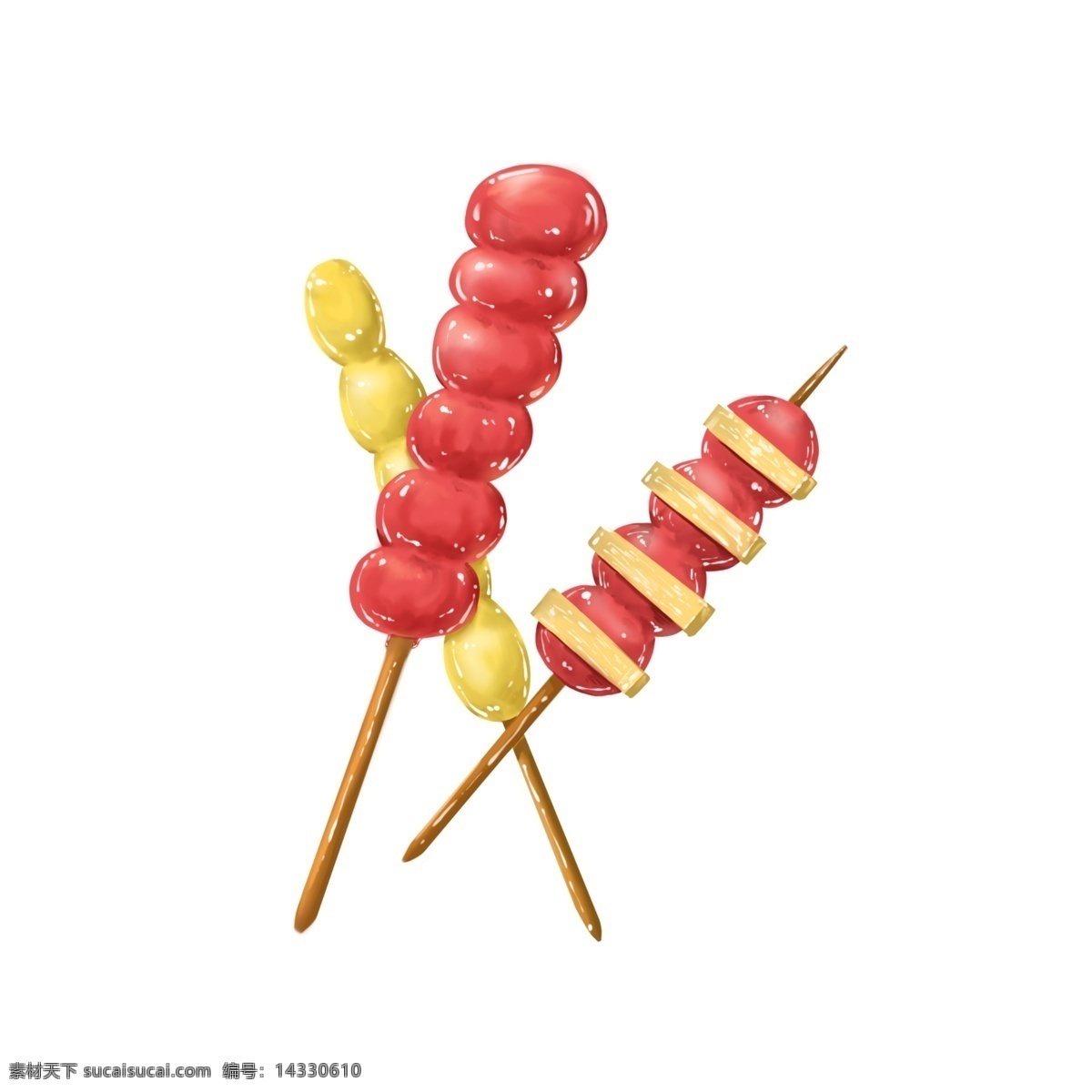 红色 糖葫芦 插画 红色的糖葫芦 漂亮的糖葫芦 创意糖葫芦 美味的糖葫芦 甜甜的糖葫芦 糖葫芦插画