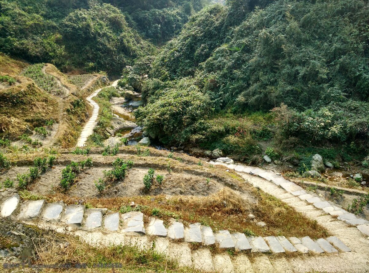 湖南 安化 茶马古道 山间 小道 自然景观 田园风光