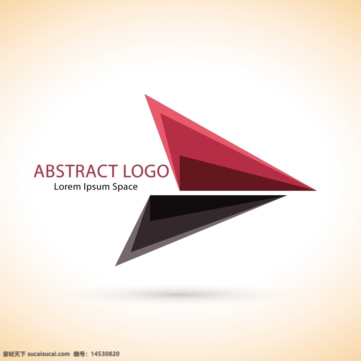 三角形 抽象 标志 logo 模板 纸飞机 扁平化 logo模板