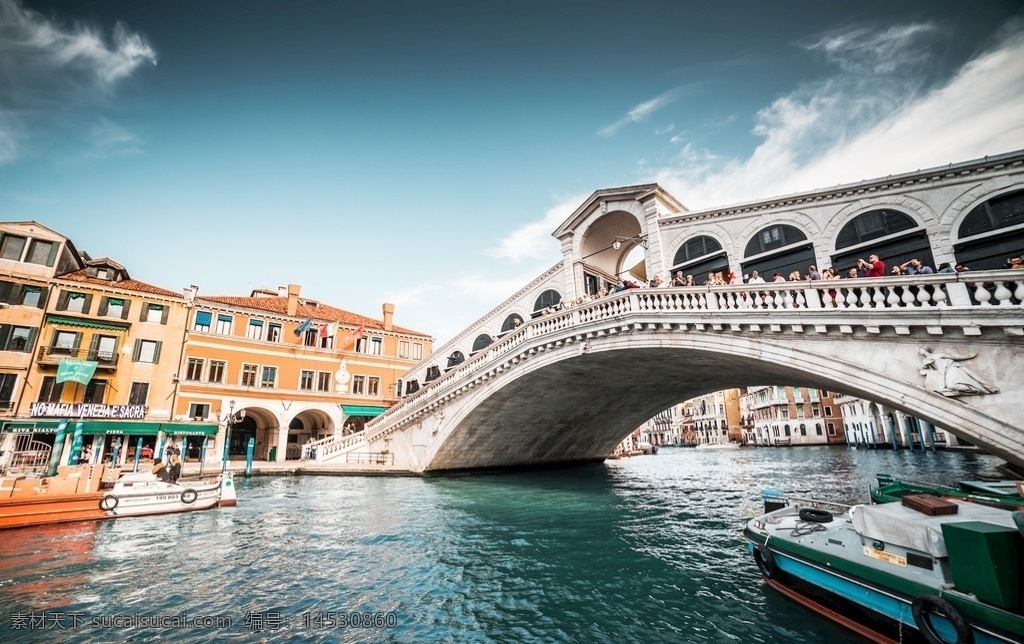 威尼斯 架构 桥 大运河 城市 历史的 意大利 老城区 里亚托镇 汽艇 水 风景名胜 旅游摄影 人文景观