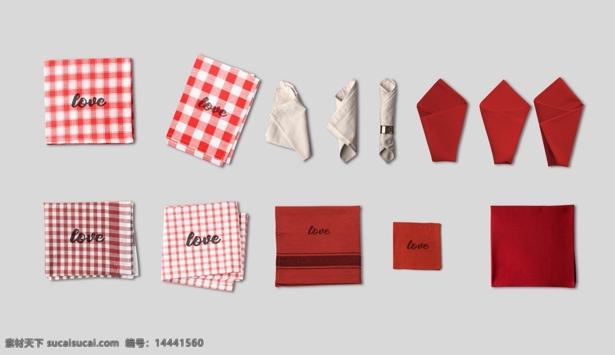 手绘 各种 餐巾 源文件 红色 方巾 格子 白色 装饰图案