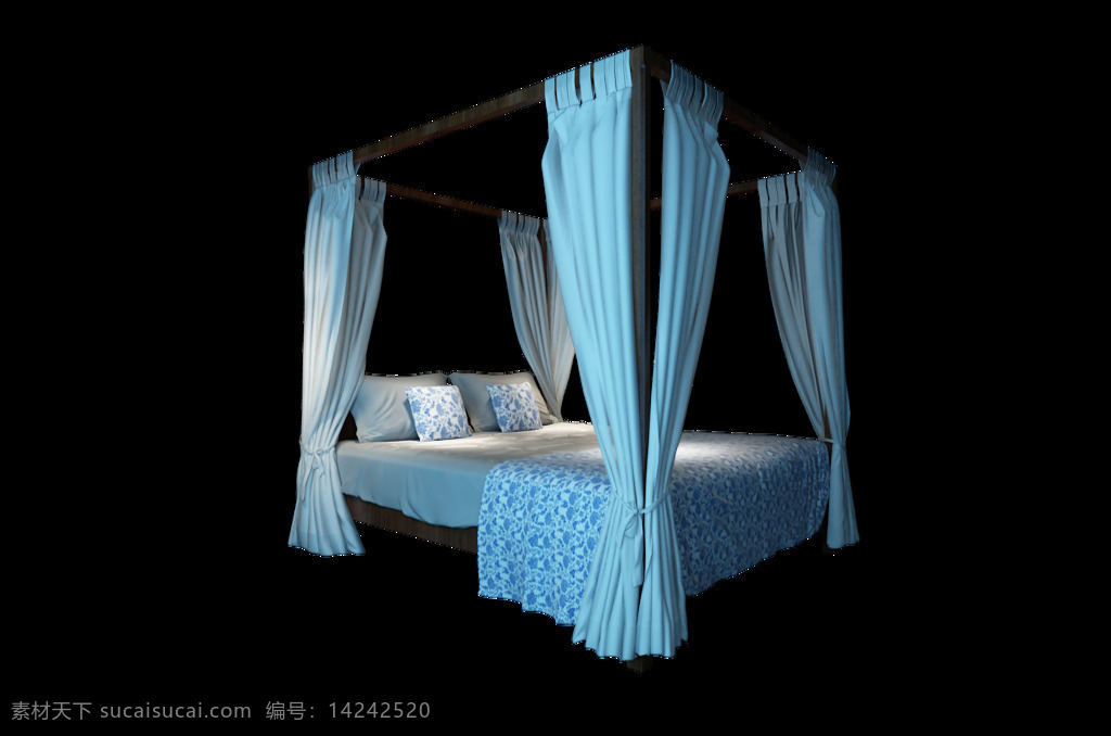 欧式 地中海 风格 卧室 床 模型 家装 3dmax 田园风 地中海风 2018 软装设计