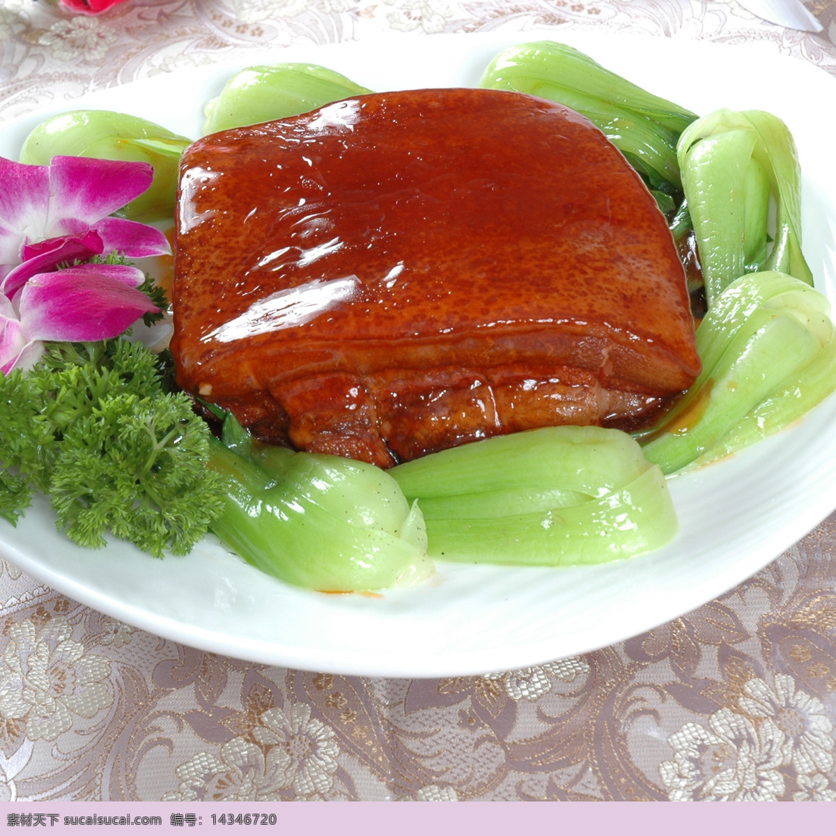 扣肉 东坡肉 红烧肉 坛肉 油菜 餐饮美食 传统美食 摄影图库