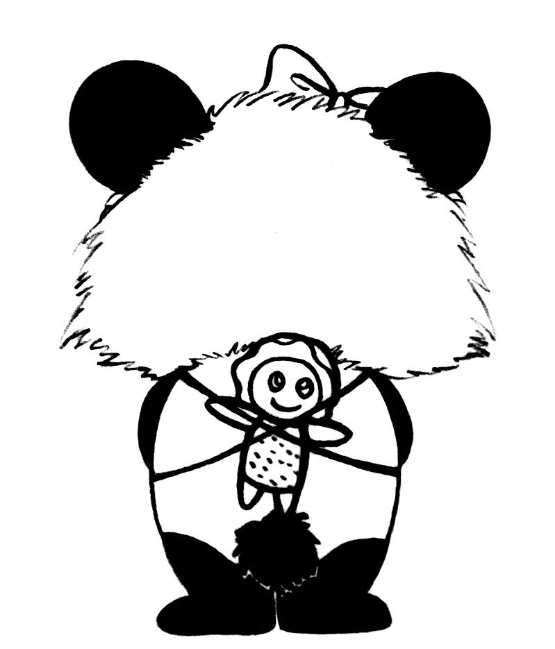 线条熊猫 熊猫 背影 大熊猫 小熊猫 母熊猫 熊猫宝宝 野生动物 生物世界 矢量