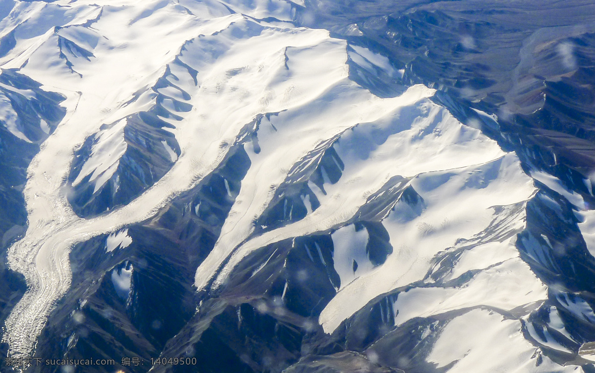 航拍雪山 雪山 航拍 风景 大雪 自然风景 自然景观