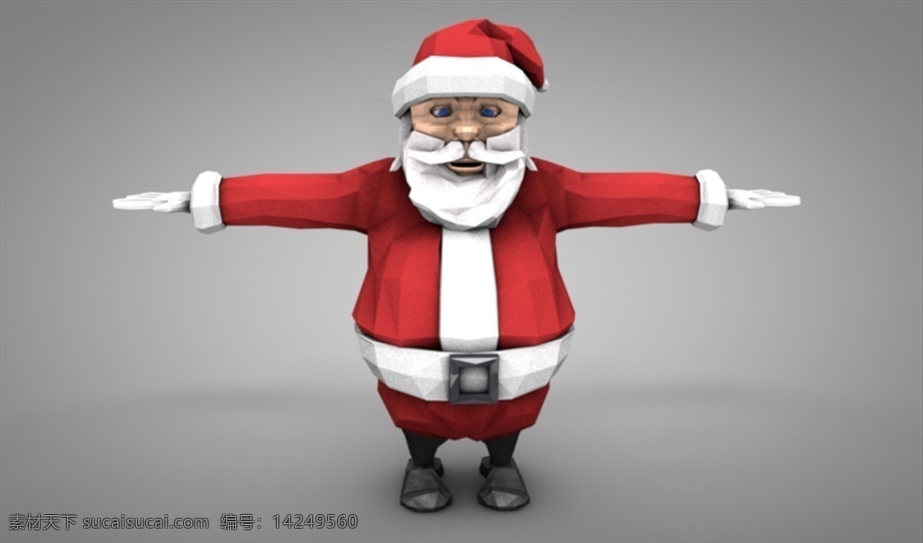 c4d 模型 圣诞老人图片 动画 工程 像素 圣诞老人 简约 渲染 c4d模型 3d设计 其他模型