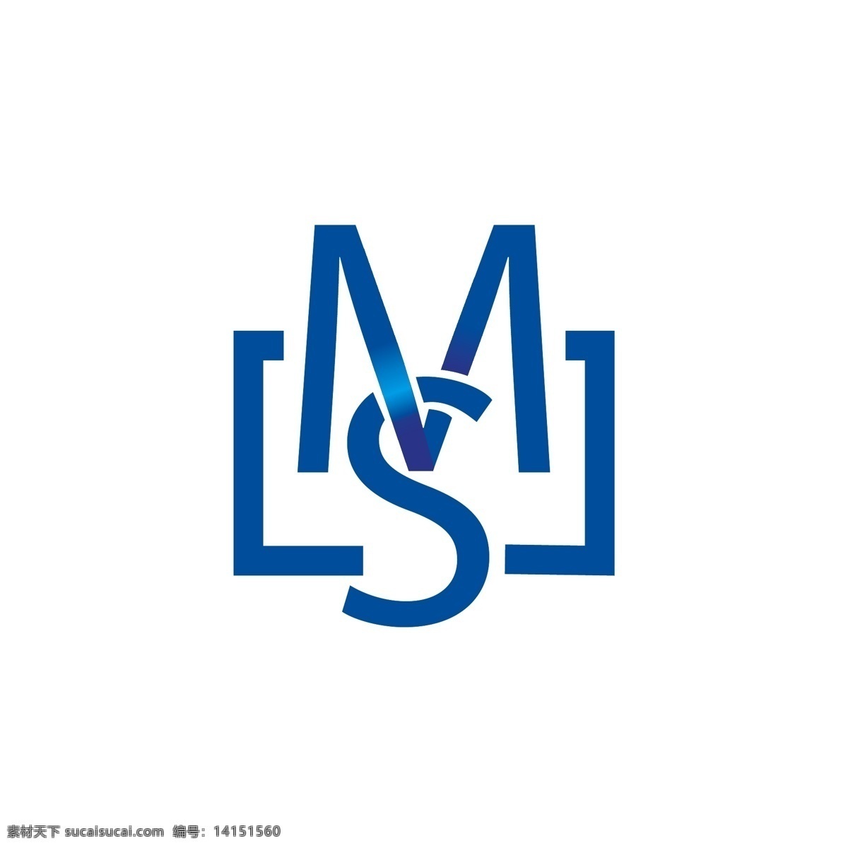 ms字母组合 字体原创设计 m s 标志 字体 logo设计