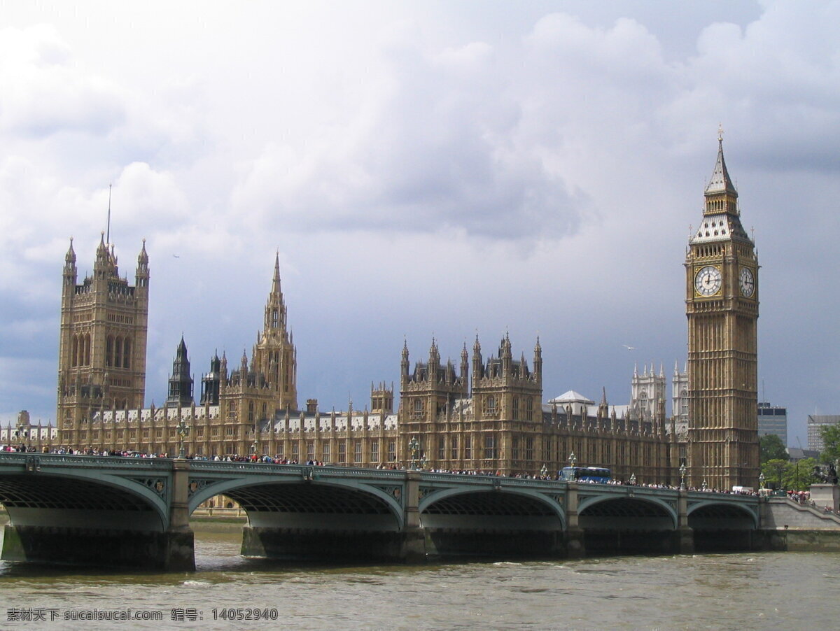 大笨钟 英国 伦敦 英伦 大本钟 蓝天 白云 泰晤士河 泰晤士桥 国外旅游 旅游摄影