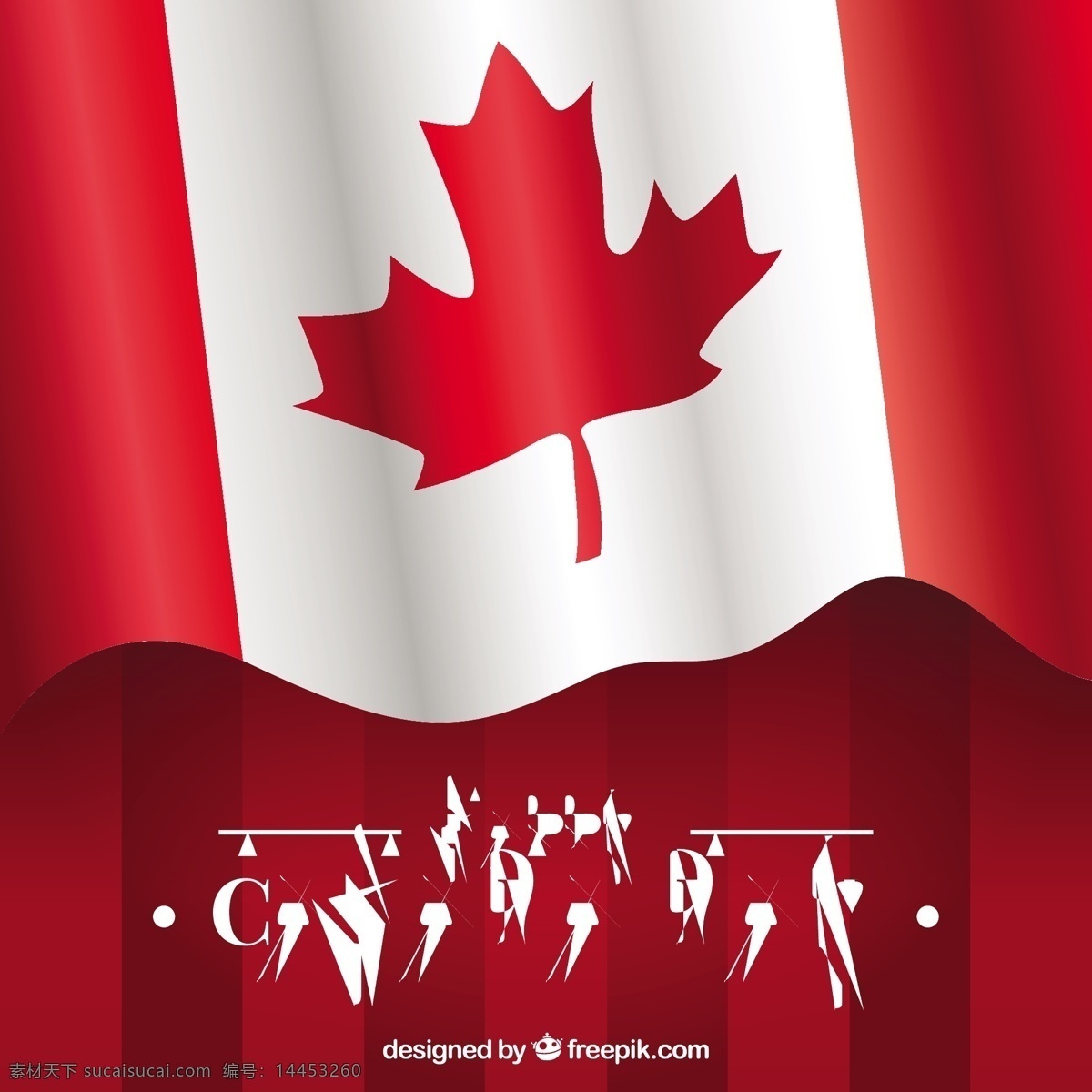 加拿大 国庆日 国旗 背景 加拿大国庆日