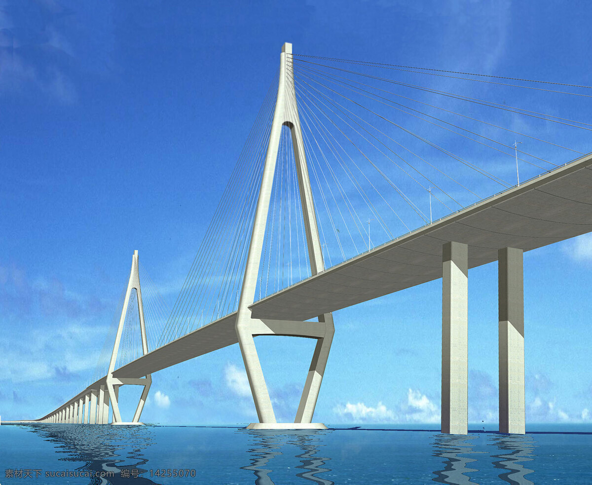 跨海大桥 钻石型双塔 杭州湾 跨海 大桥 自然风景 自然景观