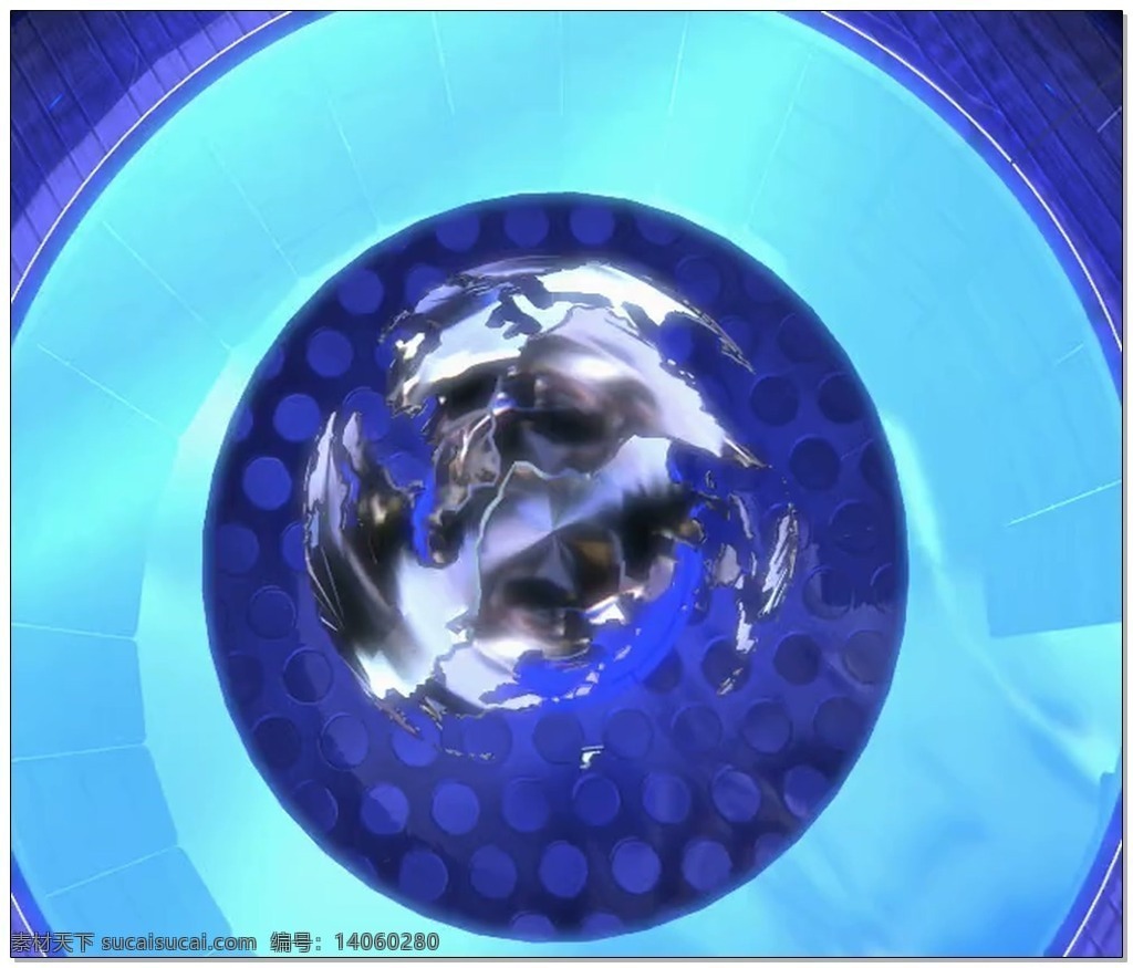 蓝色 科技 视频 圆环 科幻 视频素材 动态视频素材