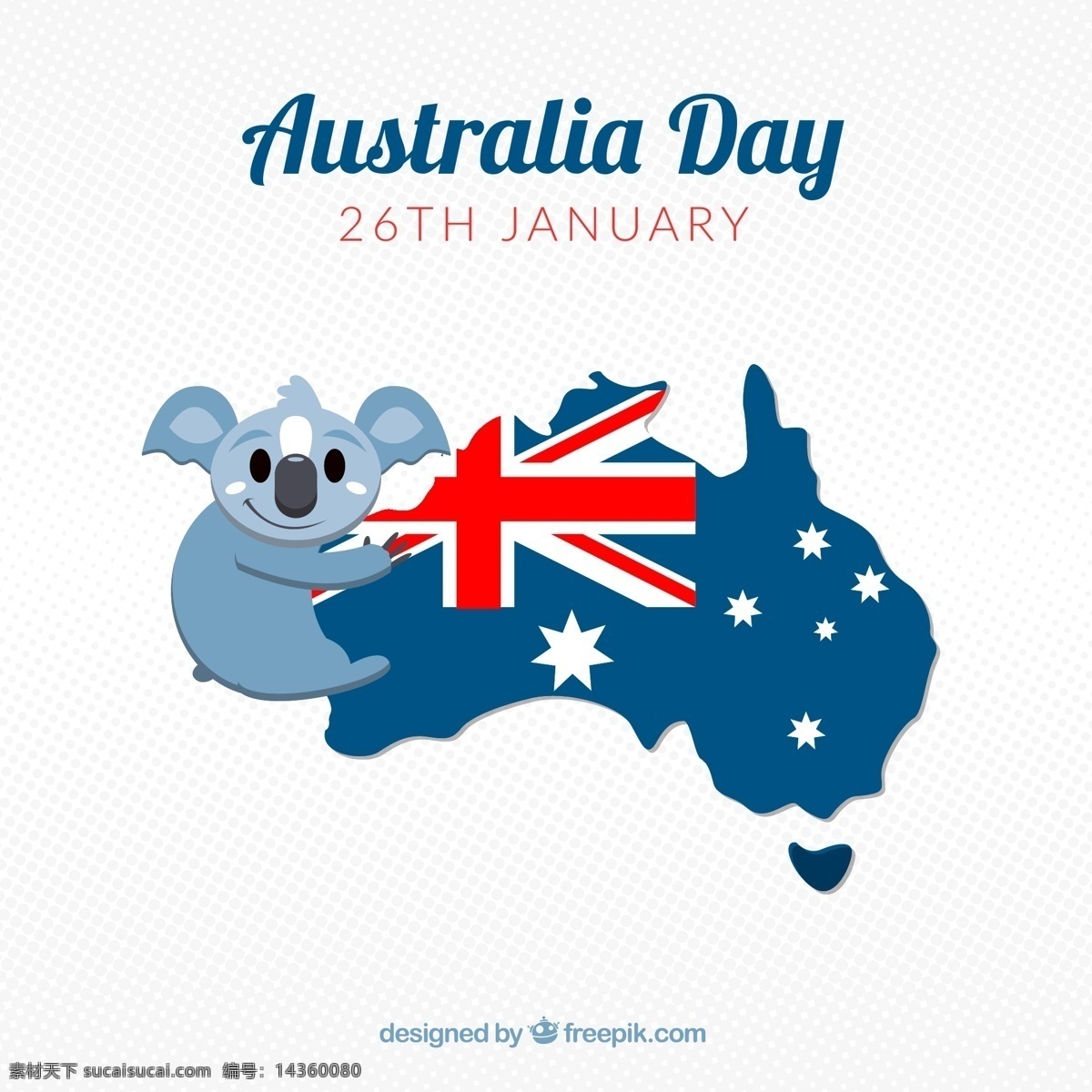 可爱 澳大利亚 日 考拉 地图 考拉熊 澳大利亚日 澳大利亚地图 澳大利亚国旗 澳大利亚考拉 文化艺术 绘画书法