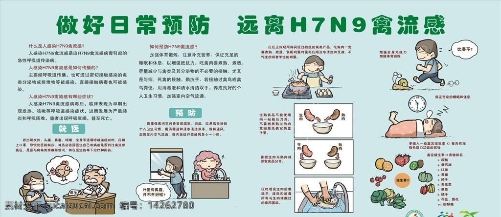 h7n9 禽流感 禽流感宣传 禽流感海报 医院